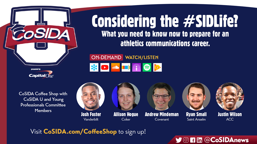 On-Demand: CoSIDA U: Considering the #SIDLife? presented by the CoSIDA U and Young Professionals Committees